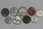 🧭 🇺🇸 USA 3 LEGGED NICKEL 1936 BUFFALO + OLD COINS LOT W/ SILVER B91 #87 WH29
