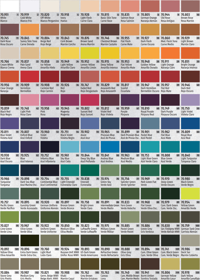 Vallejo Model Color Acrylic Paint Series 17ml