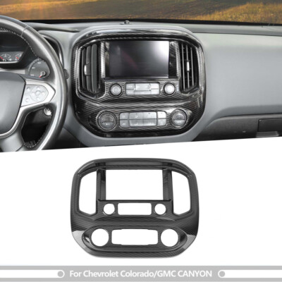  Dash Radio GPS Navigation Trim for Chevy Colorado/GMC Canyon 14+ Carbon Fiber 