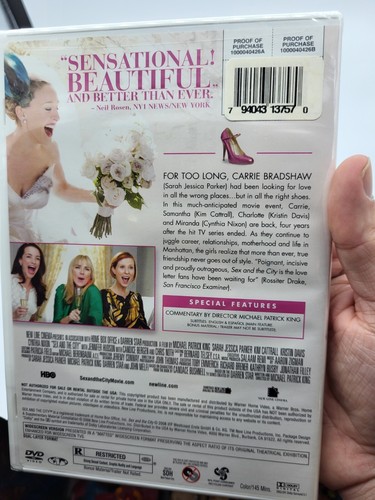 Sex and the City: The Movie (Single-Disc Widescreen Edition) New Sarah Jessic - Picture 3 of 4