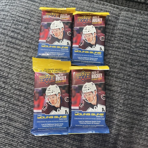 [Lot of 4] 2020-21 Upper Deck Hockey (Extended Series) Fat Packs *SEALED*