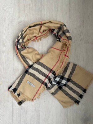Burberry Nova Check Cashmere Beige Scarf Unisex | eBay