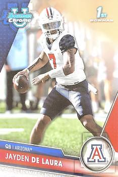 Jayden de Laura 2023 Bowman Chrome Football - 1st #30 - Arizona Wildcats - Picture 1 of 2