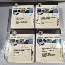 4PK Compatible For HP 10 82 ink cartridges C4844 C4911 C4912 C4913 Designjet 800