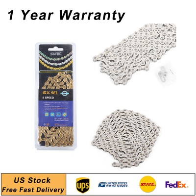 For SRAM/ Campagnolo 328g Cycling SUMC 9-Speed 116 Links Steel Bicycle Chain