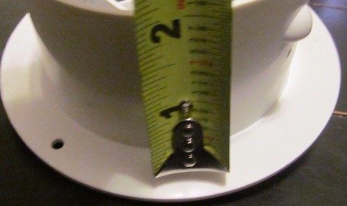Casa rodante de 5 1/2"" cara trasera 4"" blanca redonda rejilla giratoria amortiguador de calor CA registro ventilación - Imagen 6 de 7