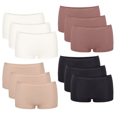 SLOGGI Damen Short Slip GO Daily Cotton Pants Unterhose weich elastisch 3er Pack