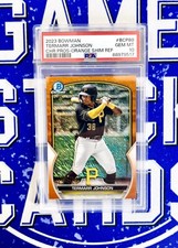 2023 Bowman Chrome Termarr Johnson Prospect Orange Shimmer Refractor /25 PSA 10