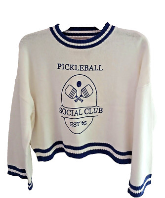 Jéssica Simpson sweater pickle ball small