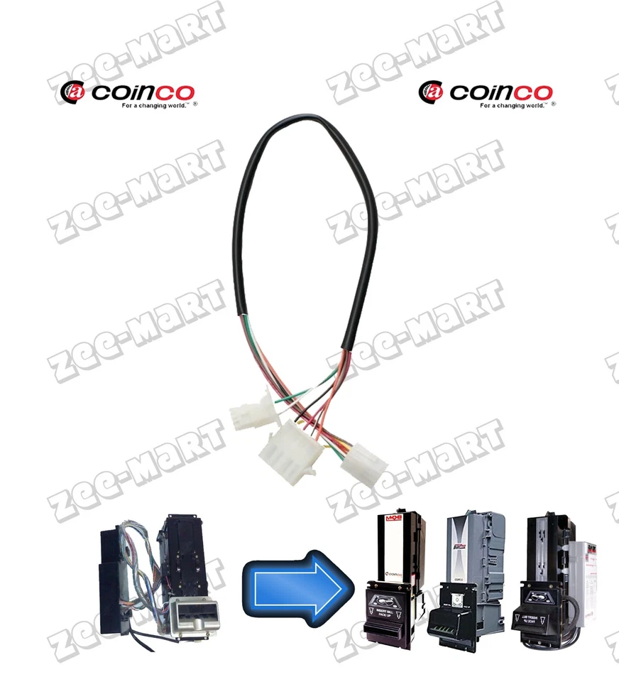 Maka to Coinco Conversion Harness - FSI, USI, AP BA30B, MAG50B BILL
