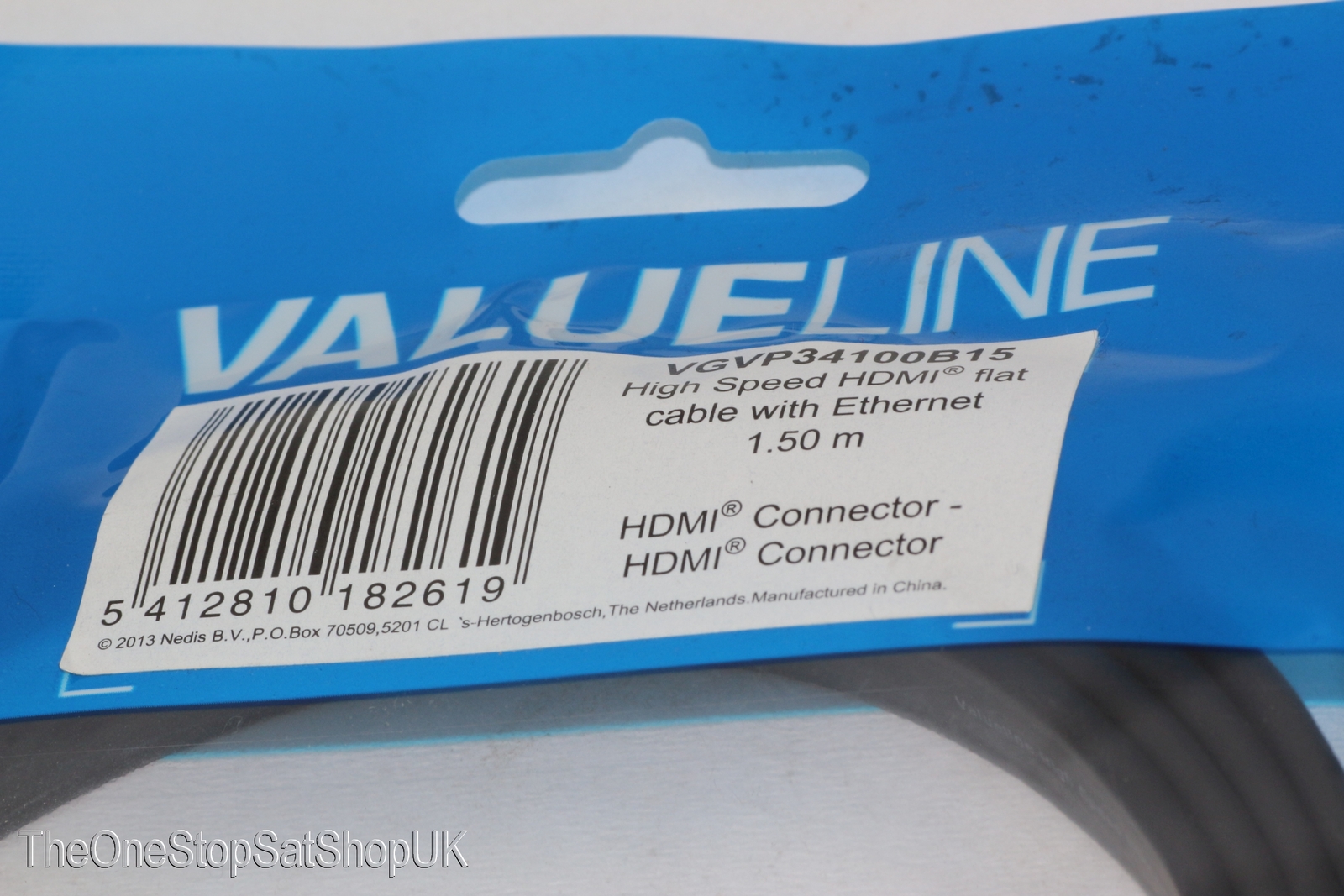 Thumbnail - 1.5m V 1.4 Vergoldet Flach Hdmi Kabel, High Speed Mit Ethernet, 3d,