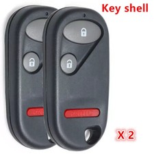2xkeyless Smart Remote Key Shell Case Fob For Honda Cr-v Element Civic 2002-2011
