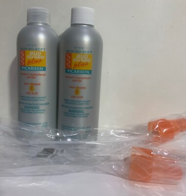 2x AVON SKIN-SO-SOFT BUG GUARD PLUS PICARIDIN INSECT REPELLENT - Exp:  07/2026