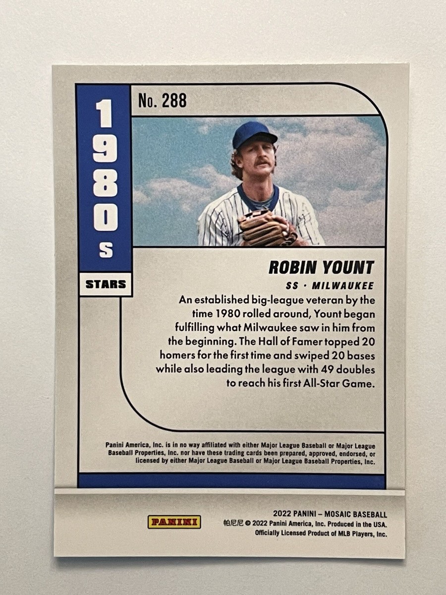 2022 Panini Mosaic Robin Yount #288 1980s Stars | eBay