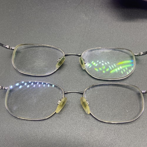 2x Marchon Eyeglasses Frames & Lenses FLEXON 600 GUNMETAL Grey Oval 54-18-145 - Picture 3 of 10