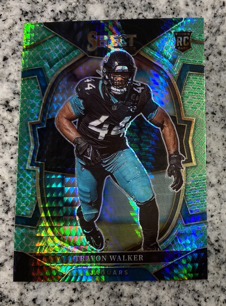 2022 Panini Select Travon Walker Concourse Dragon Scale Prizm RC # /89 Jaguars