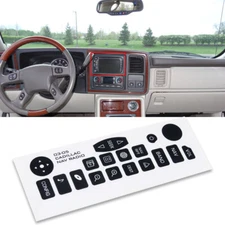 For 2003- 06 Cadillac Escalade Car Repair Button Navigation Radio Sticker Decals