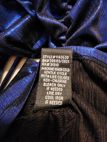 BCX Vestido de Fiesta para Adolescentes, Vestido Metálico Azul Marino Lados Fruncidos Para Un Halagador... - Imagen 15 de 17