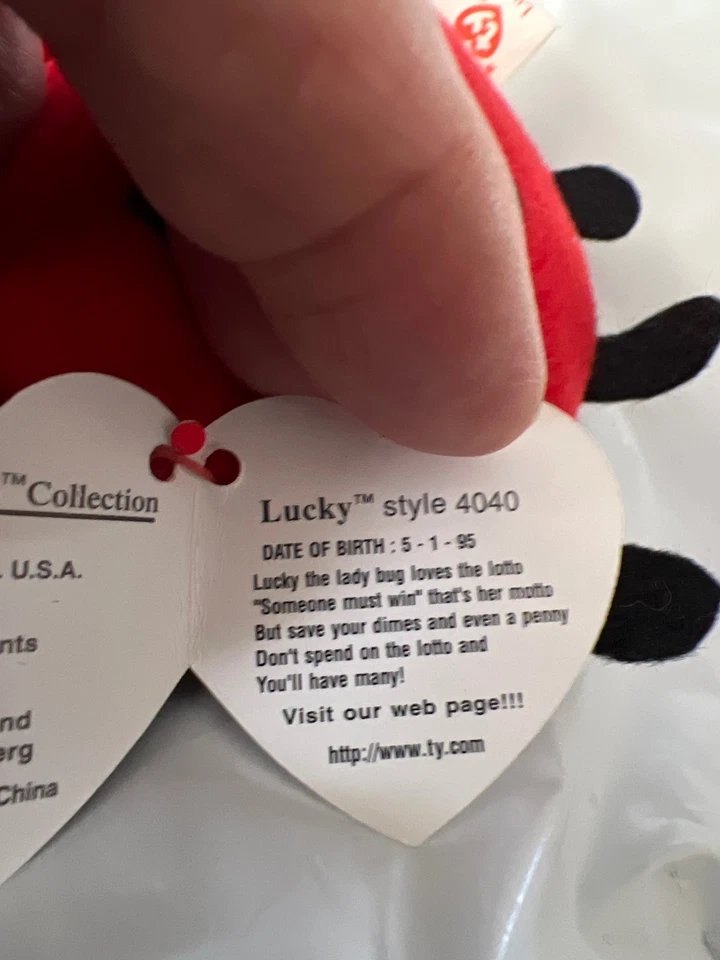 豆豆宝宝幸运瓢虫 1995/1993 年制造 — 第 3/4 张图片