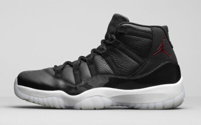 Nike Air Jordan 11 Retro 72-10 Black Gym Red 378037-002 Men's Size
