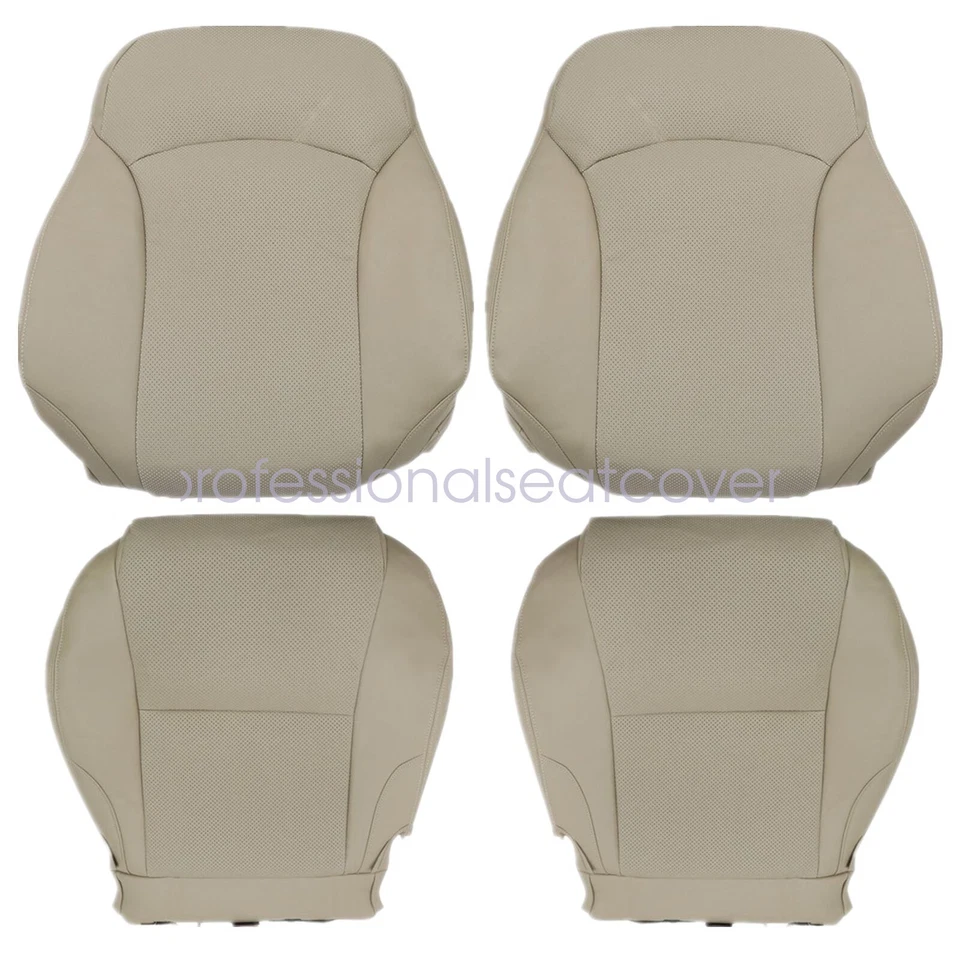 For 2006-2013 Lexus IS250 IS350 Driver / Passenger Bottom / Top Seat Cover Tan Foto 2 de 4