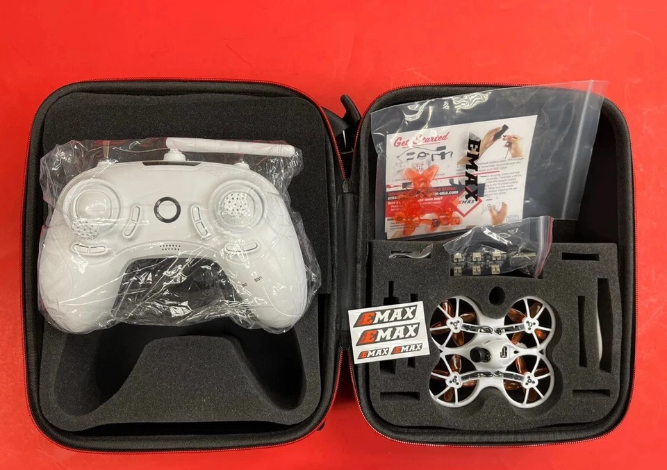EMAX Tinyhawk x RTF Racing Drone PLUS Controller+CASE Kids TINY HAWK IN OUT DOOR - Image 2 of 4