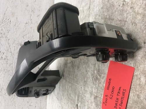 2003 HONDA S2000 AP1 OEM CLUSTER TRIM BEZEL HEATER CONTROLS SWITCH 00 01 02 03 - Picture 6 of 12