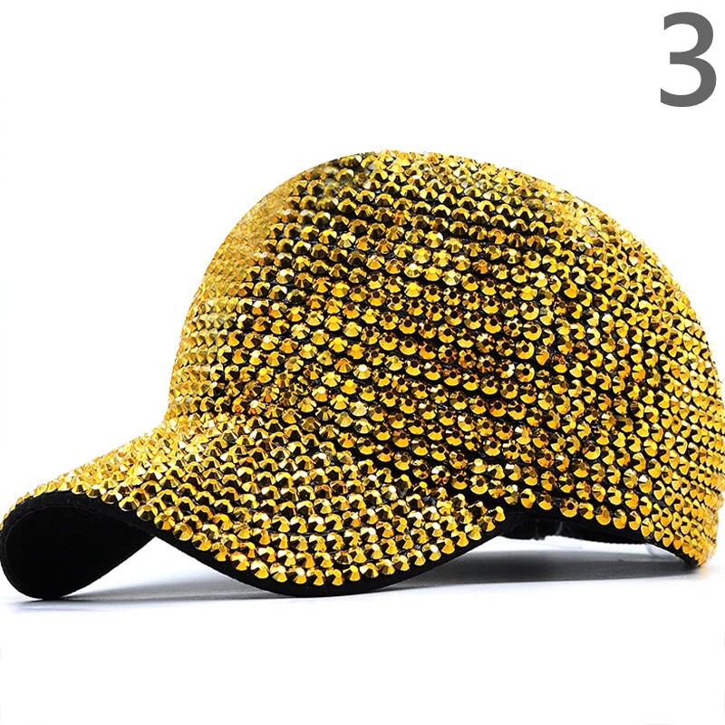 APL Berretto da baseball donna esterno strass cappello estivo bling hip hop danza hiphop club