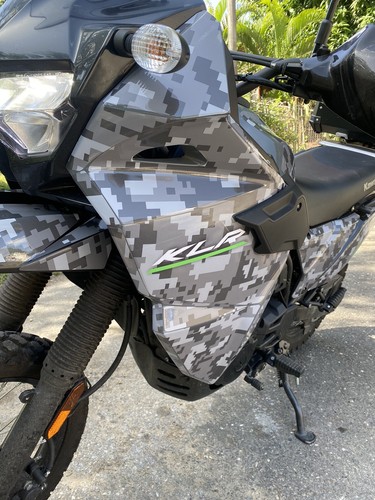 KAWASAKI KLR650 GRAPHICS KITS STICKER DECALS DIGITAL CAMO FULL (2022-2025) - Picture 14 of 16
