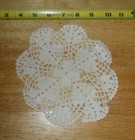 sc..Vintage Handmade 7" Crochet Round Doily