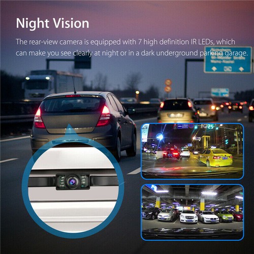 170° Auto Rückansicht Rückfahrkamera Parken HD Nachtsicht Wasserdicht 7LED - Bild 13 von 16