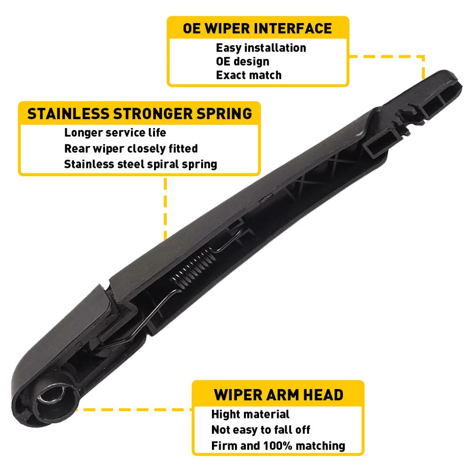 Brazo y hoja limpiaparabrisas trasero 95016791 A para Chevrolet Sonic 2012 2013 2014 2015-2020 Foto 4 de 4