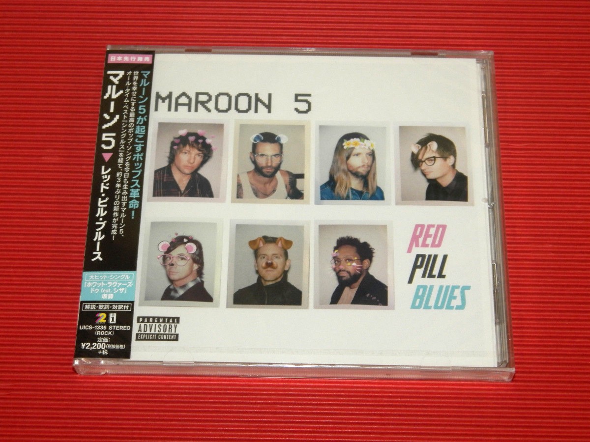 4BT 2017 JAPAN CD MAROON 5 Red Pill Blues with Bonus Tracks (TOTAL