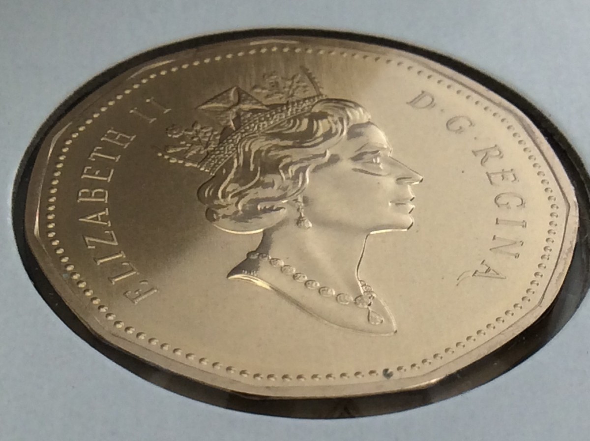 カナダ 1996年未流通コイン ルーニー　専用ケース 1996 Canada 1 One Dollar Loonie Canadian Brilliant