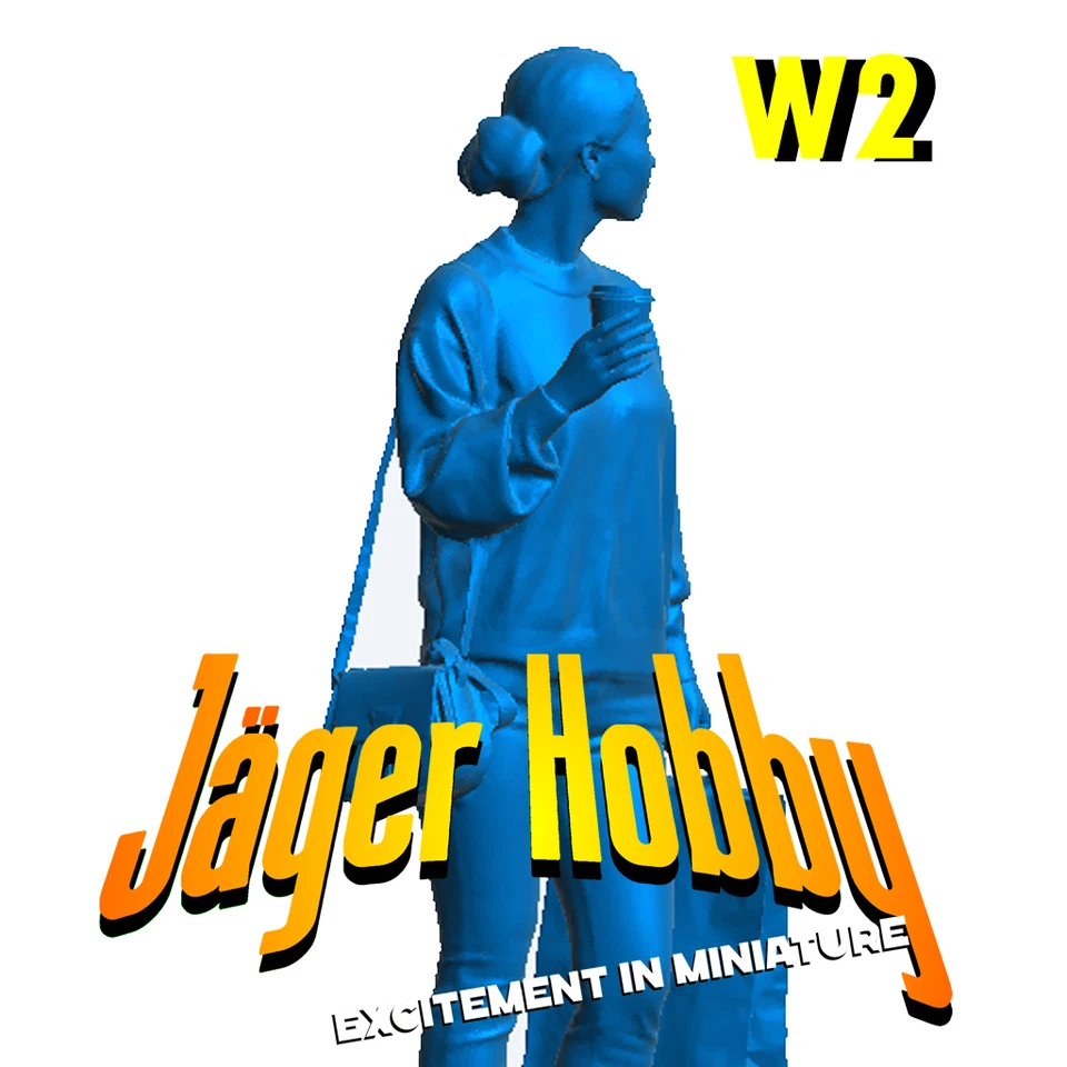 W2 Tamiya Model Figure – Casual Woman with Shopping Bag and Smartphone - Image 2 of 4