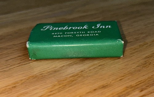 Vintage PINEBROOK INN, 4420 Forsyth Road, Macon Georgia Mini PALMOLIVE SOAP BAR - Picture 3 of 4