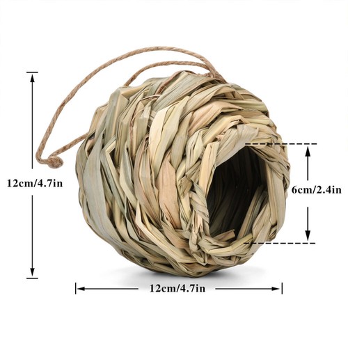 4 x Bird Nest Breeding Box House Bed Cage Hut-Cave-Canary Finch Budgie Parrot - Picture 11 of 12