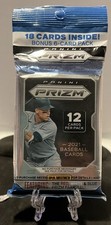 NEW 2021 Panini Prizm MLB Baseball Cello Pack 18 Cards + 6 Bonus Factory Sealed