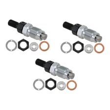 Fuel Injector Pack of 3 ZB7744715 fits Kubota GF1800E BX25 K008-3 KX41-3 U17