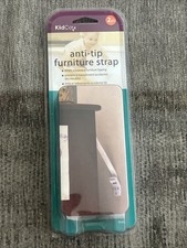 KidCo Anti-Tip Furniture Strap, 2 Pack White Wall Attachment