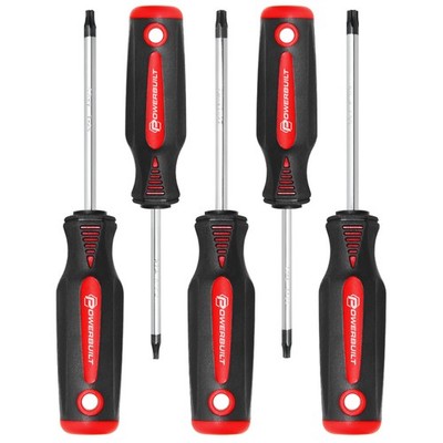 Powerbuilt 5 Piece Star Driver Set with Double Injection Handles - 646184