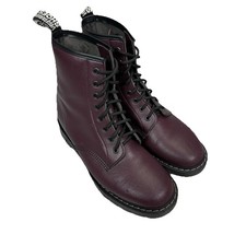 NPS Solovair Vegetarian Shoes Size 8 Brown Boots 8 Eye Derby Made in England