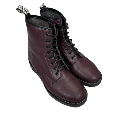 NPS Solovair Vegetarian Shoes Size 8 Brown Boots 8 Eye Derby Made in England