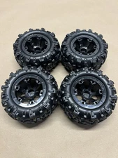 Traxxas Summit 1/16 4x4 Wheels Tires Canyon AT Tires 12mm Black Geode Wheels