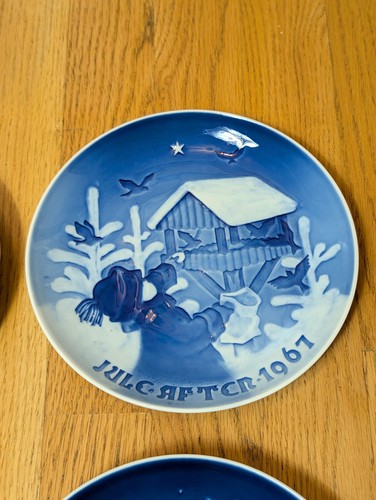 6 Bing & Grondahl Copenhagen Porcelain Christmas Plates Jule After 60s 70s - Picture 3 of 11