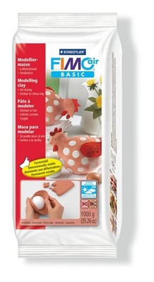 STAEDTLER MODELLIERMASSE FIMOAIR BASIC 1000 g WEISS FIMO-AIR NEU