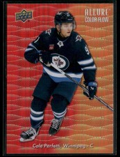 2023-24 Upper Deck Allure #CF-13 Cole Perfetti Color Flow Red-Orange