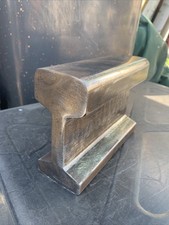 Railway Track Bullhead Rail 10 Inch Anvil, Metal Working Etc Doorstop