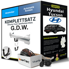 Für HYUNDAI Tucson Typ NX4E Anhängerkupplung abnehmbar +eSatz 13pol 20-24 Set