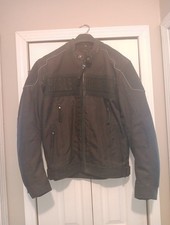 Harley Davidson Men's Size Medium Black Nylon/Leather Jacket Good Condition!